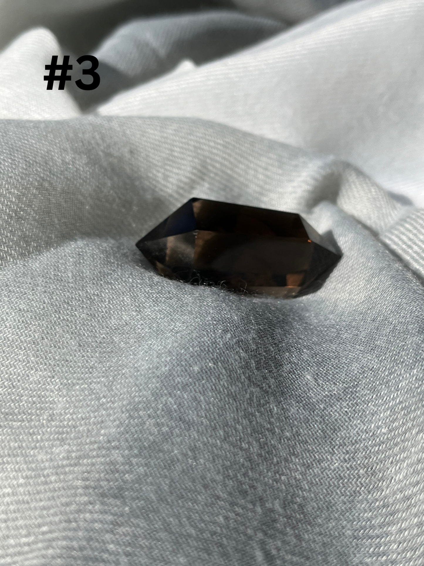 Double Terminated Smoky Quartz Point