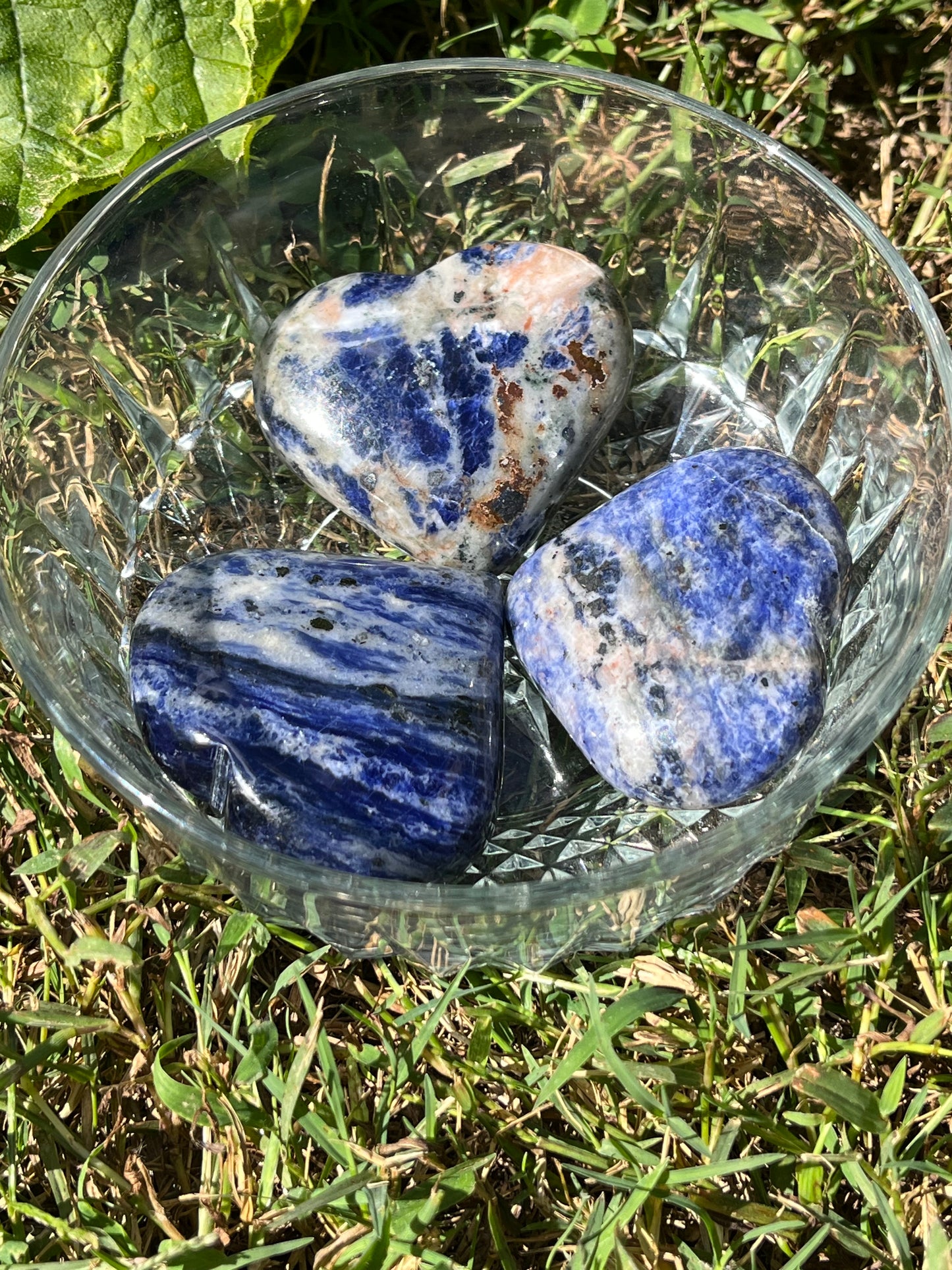 Puffy Sodalite Heart