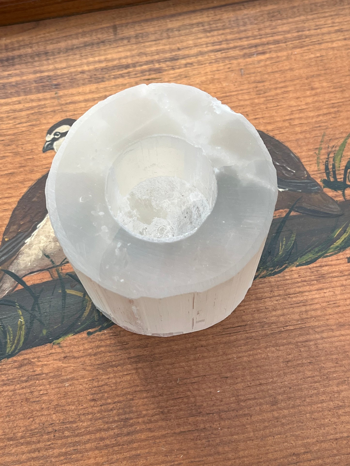 Selenite Candle Holders