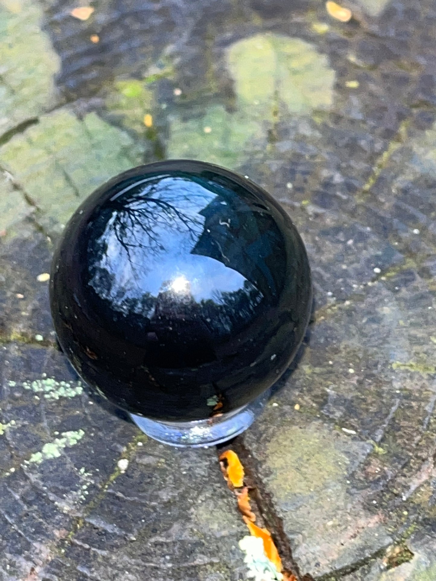 Rainbow Obsidian Sphere #13