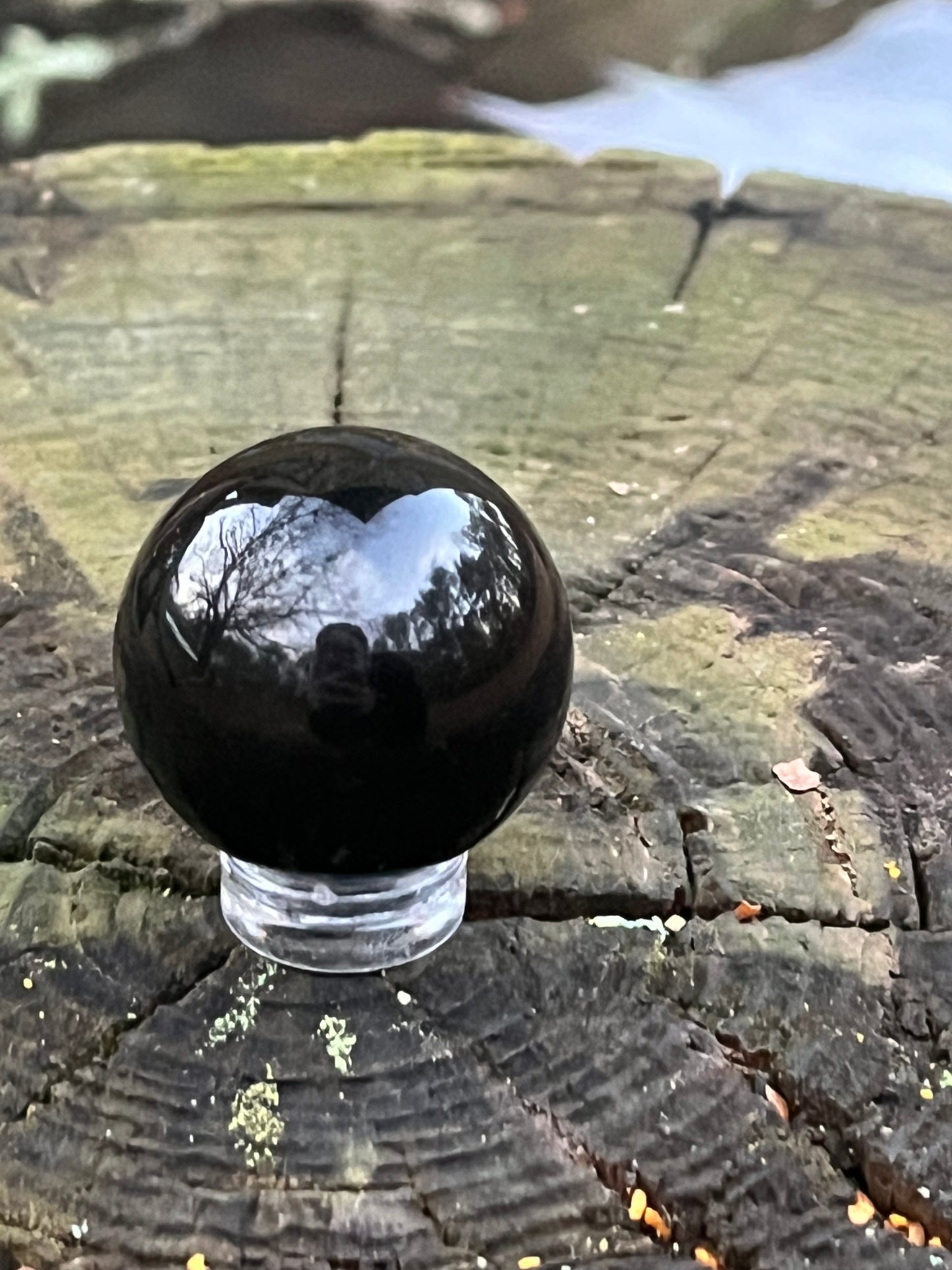 Rainbow Obsidian Sphere #25