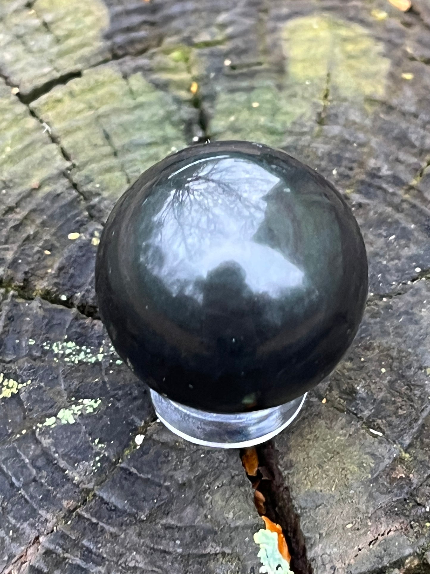 Rainbow Obsidian Sphere #11