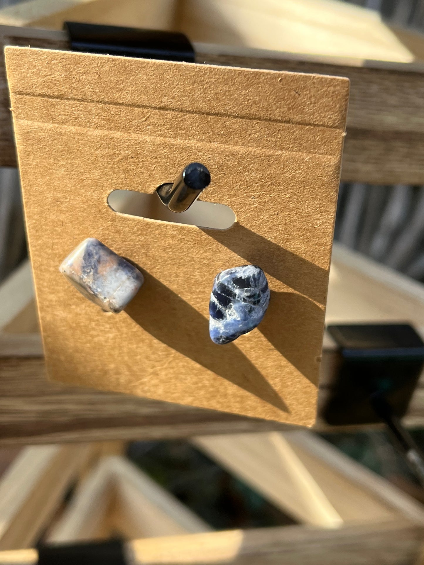 Sodalite Post Earrings