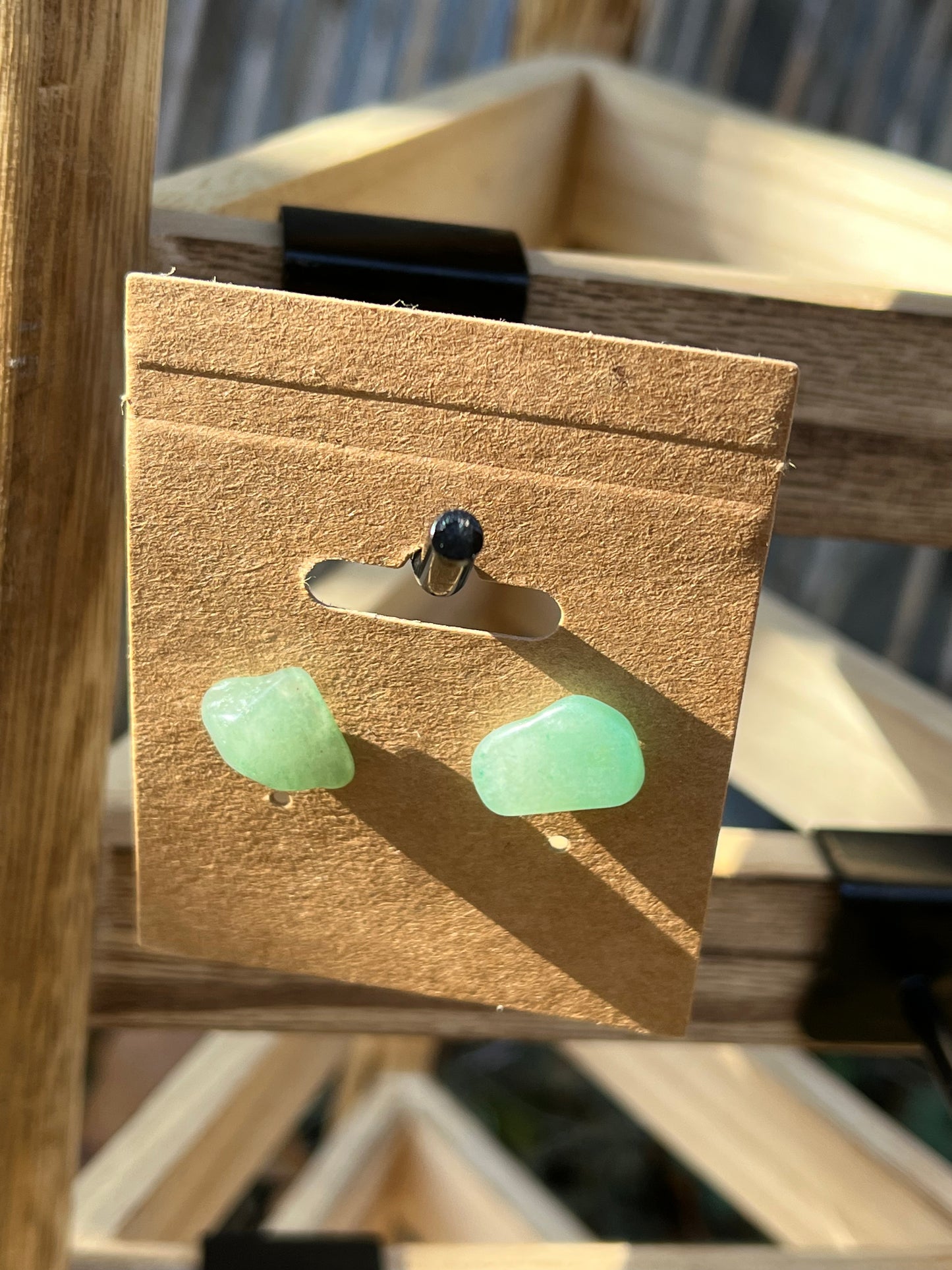 Green Aventurine Post Earrings