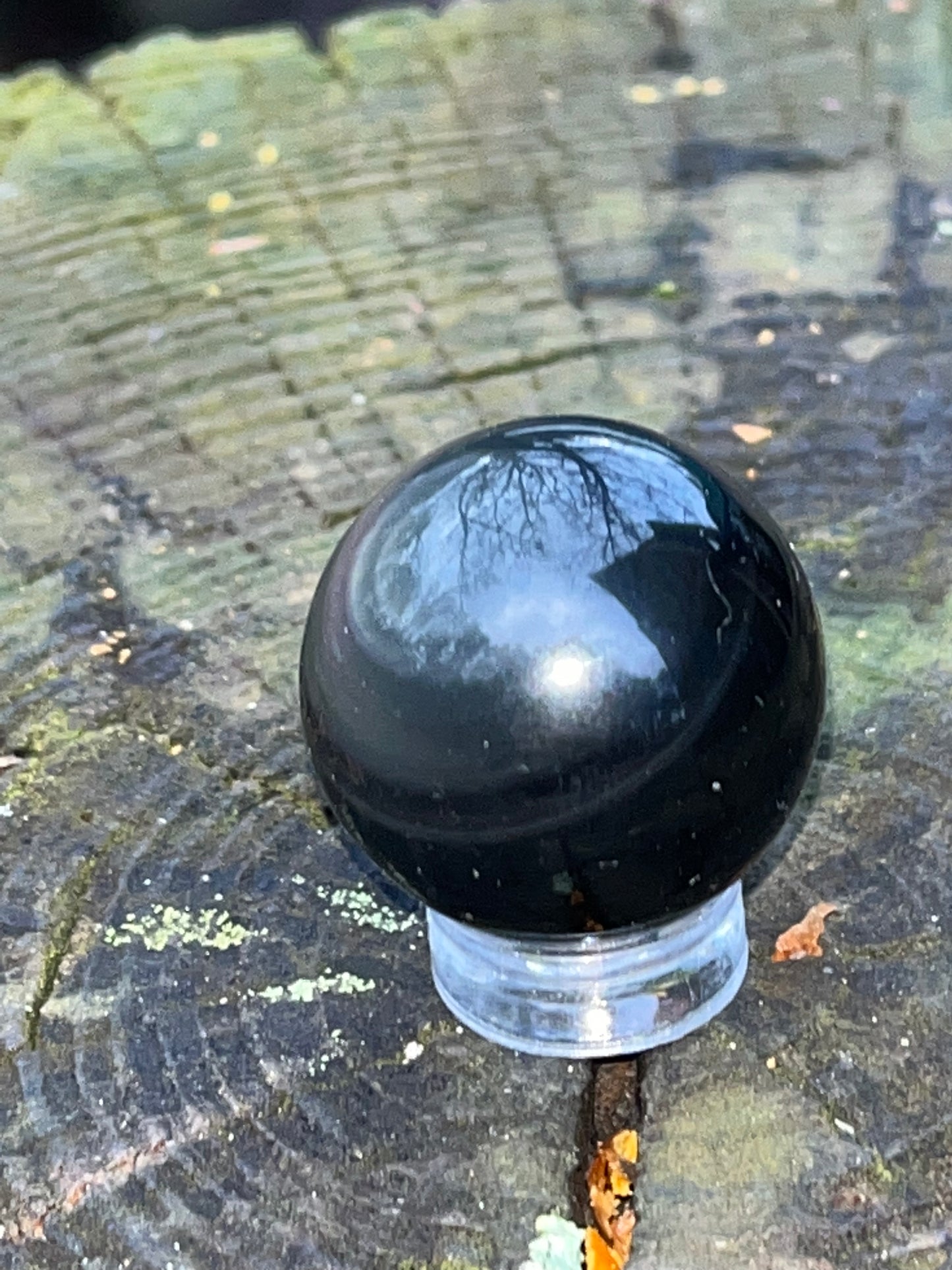 Rainbow Obsidian Sphere #15