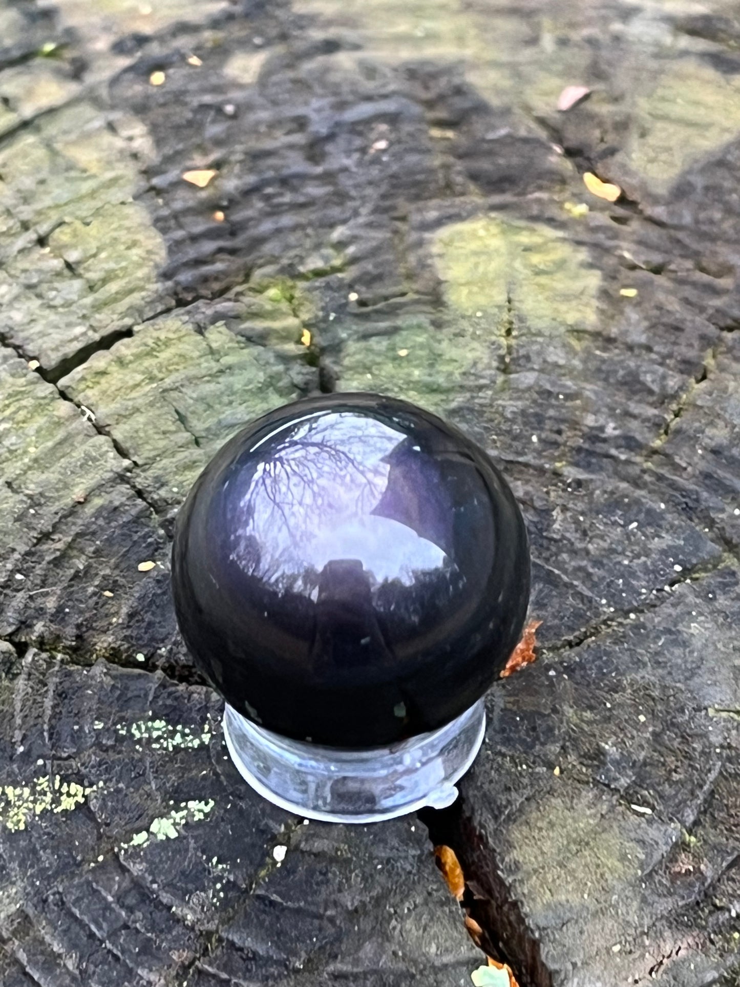 Rainbow Obsidian Sphere #12