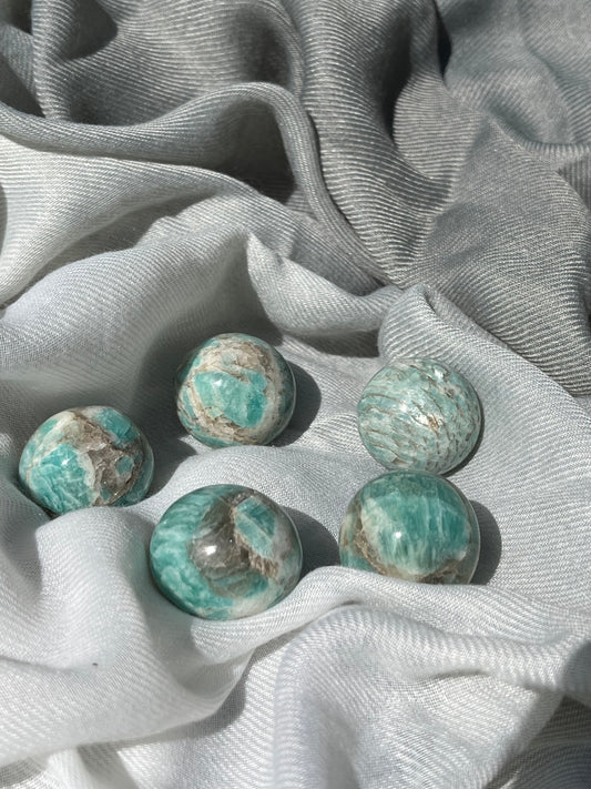 Smoky Amazonite Sphere