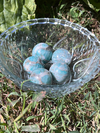 Smoky Amazonite Sphere