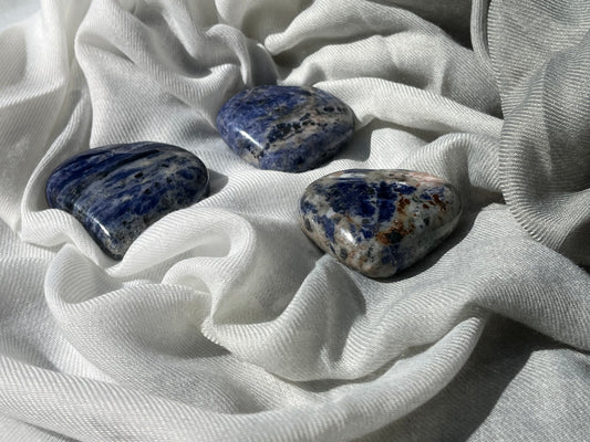 Puffy Sodalite Heart