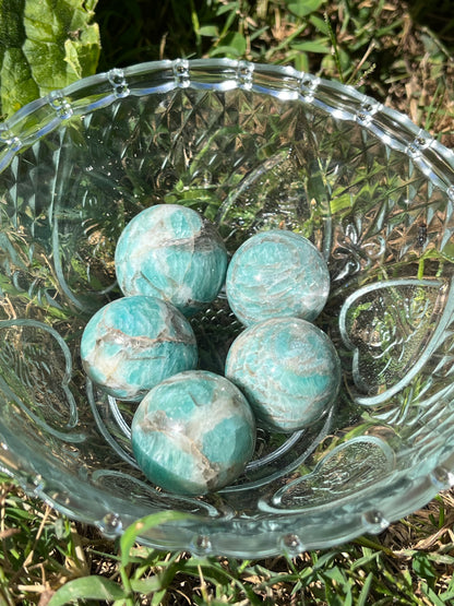Smoky Amazonite Sphere