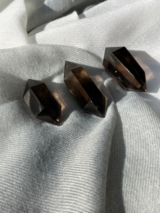 Double Terminated Smoky Quartz Point