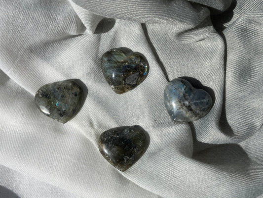 Labradorite Heart