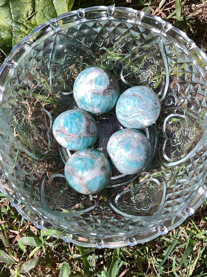Smoky Amazonite Sphere