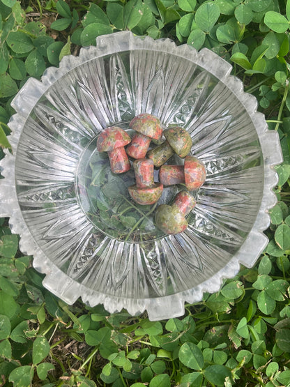 Mini Unakite Mushroom