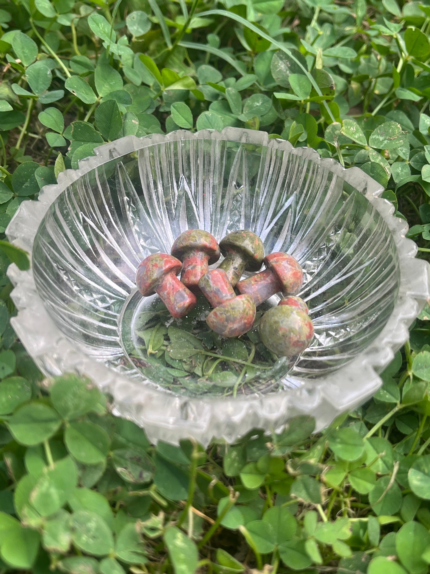 Mini Unakite Mushroom