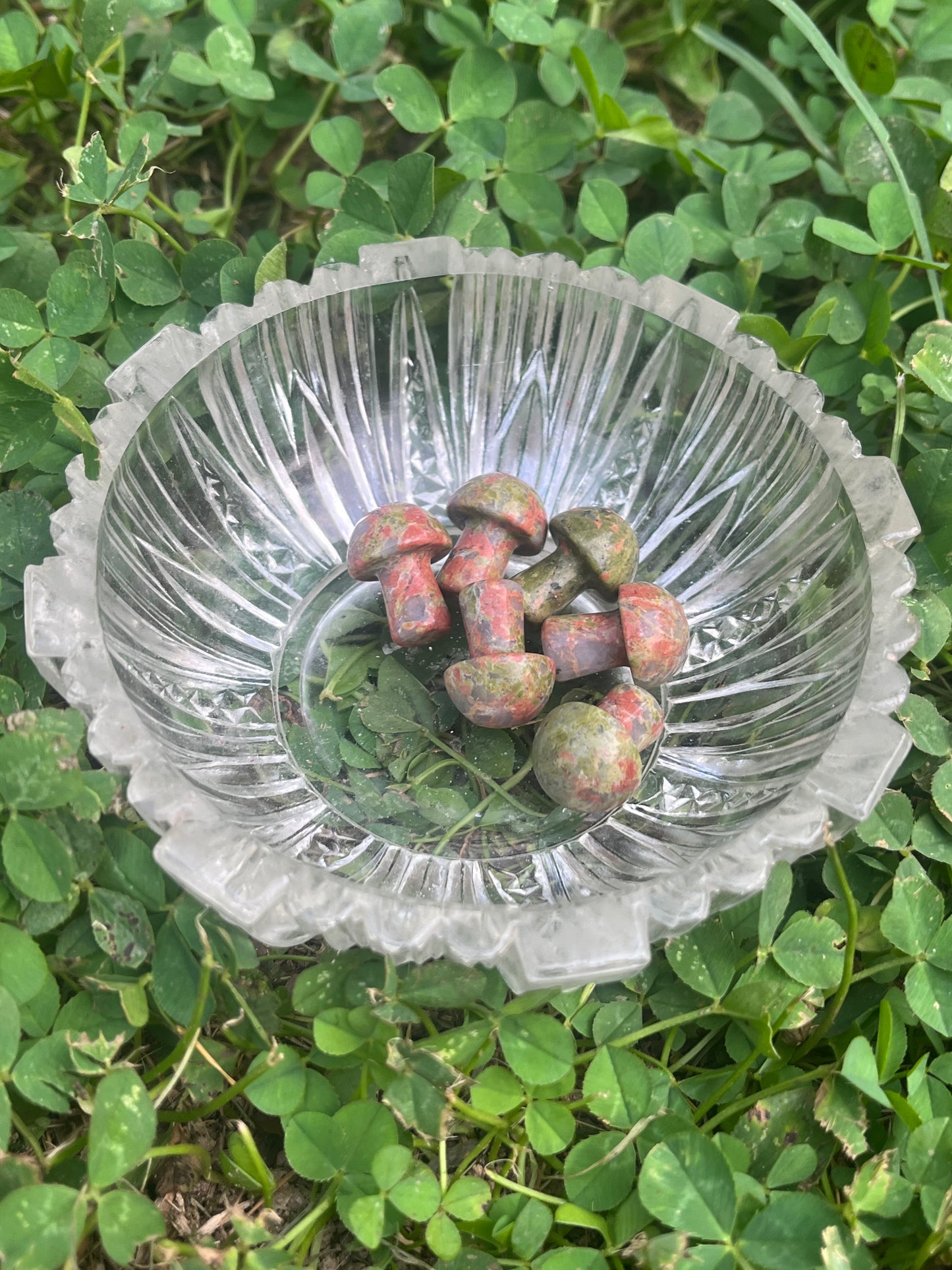 Mini Unakite Mushroom