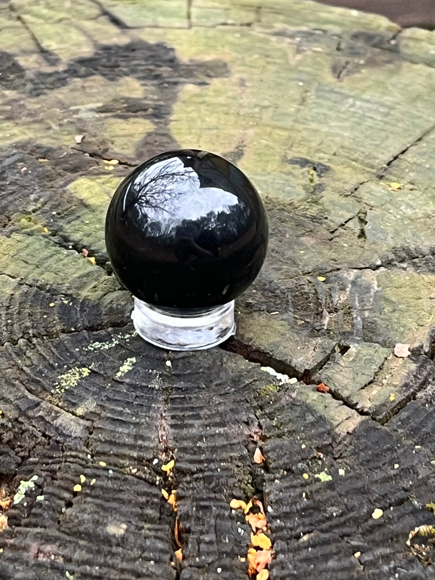 Rainbow Obsidian Sphere #6