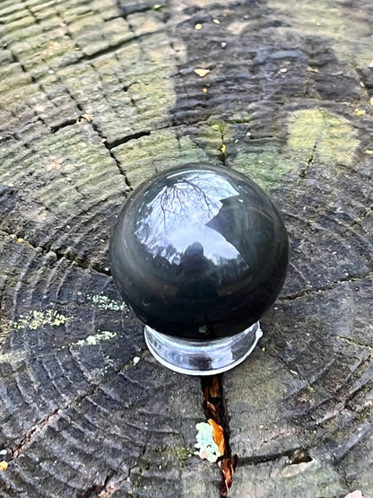 Rainbow Obsidian Sphere #9