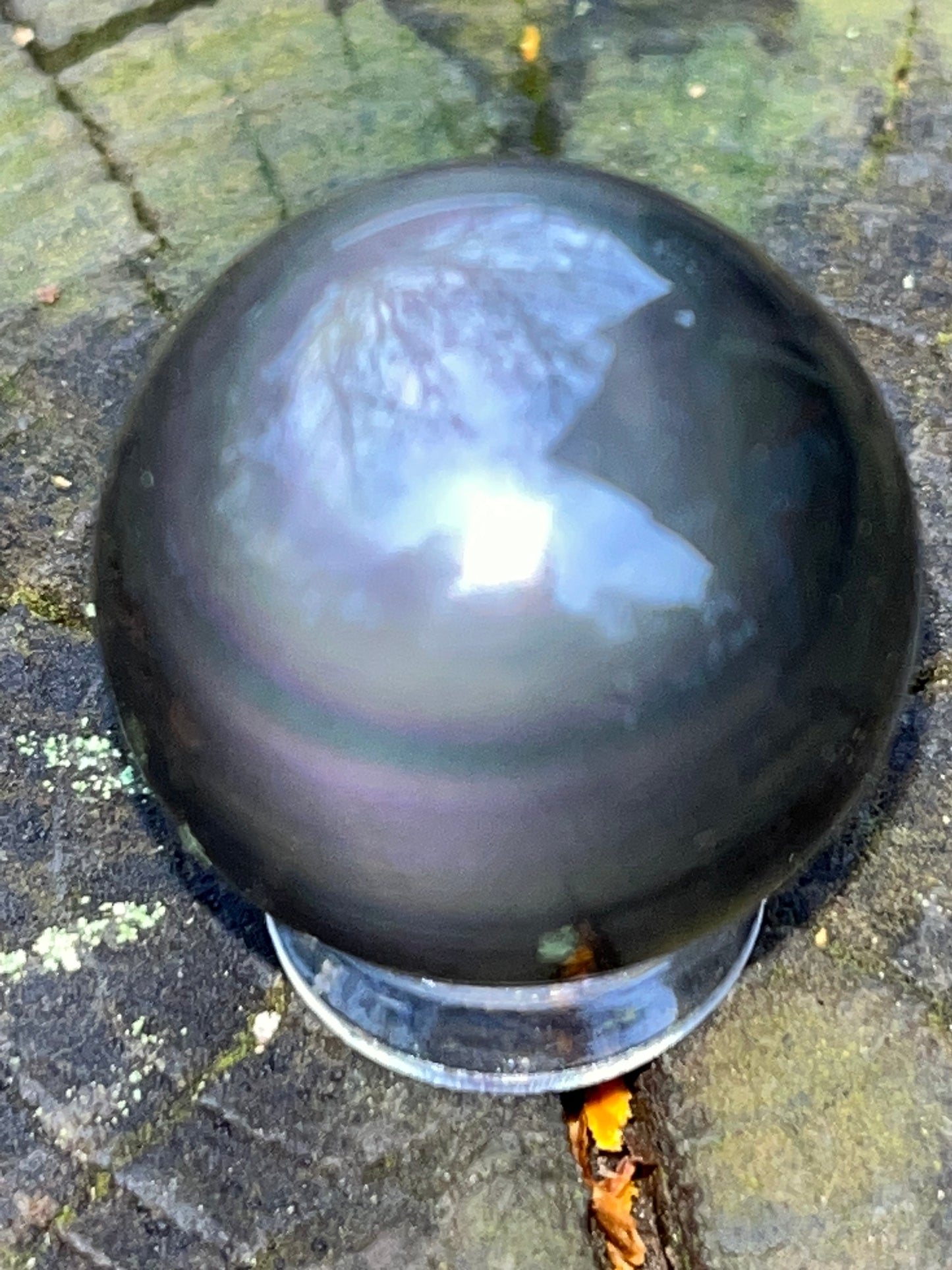 Rainbow Obsidian Sphere #9