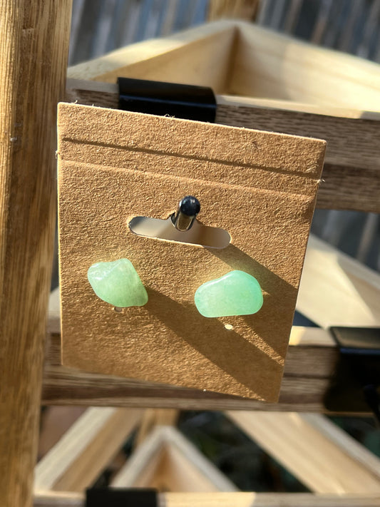 Green Aventurine Post Earrings