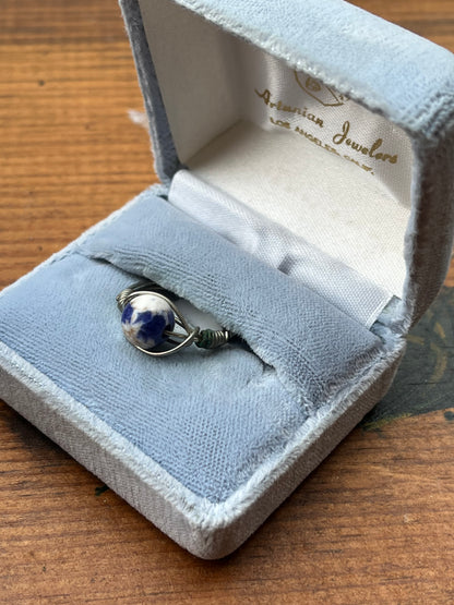 Sodalite Crystal Ring