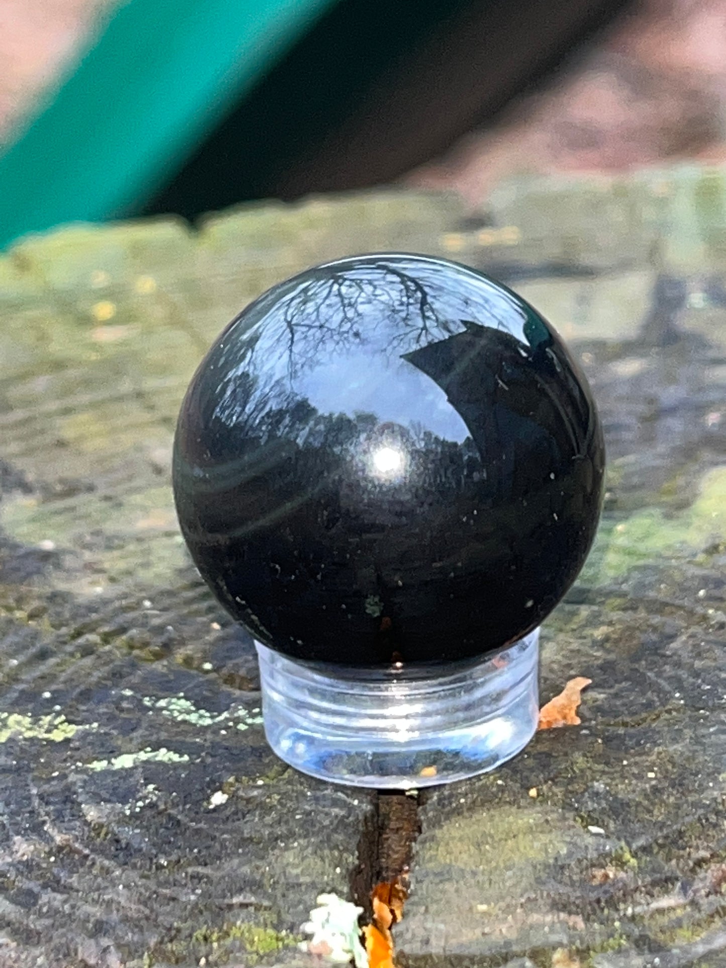 Rainbow Obsidian Sphere #7