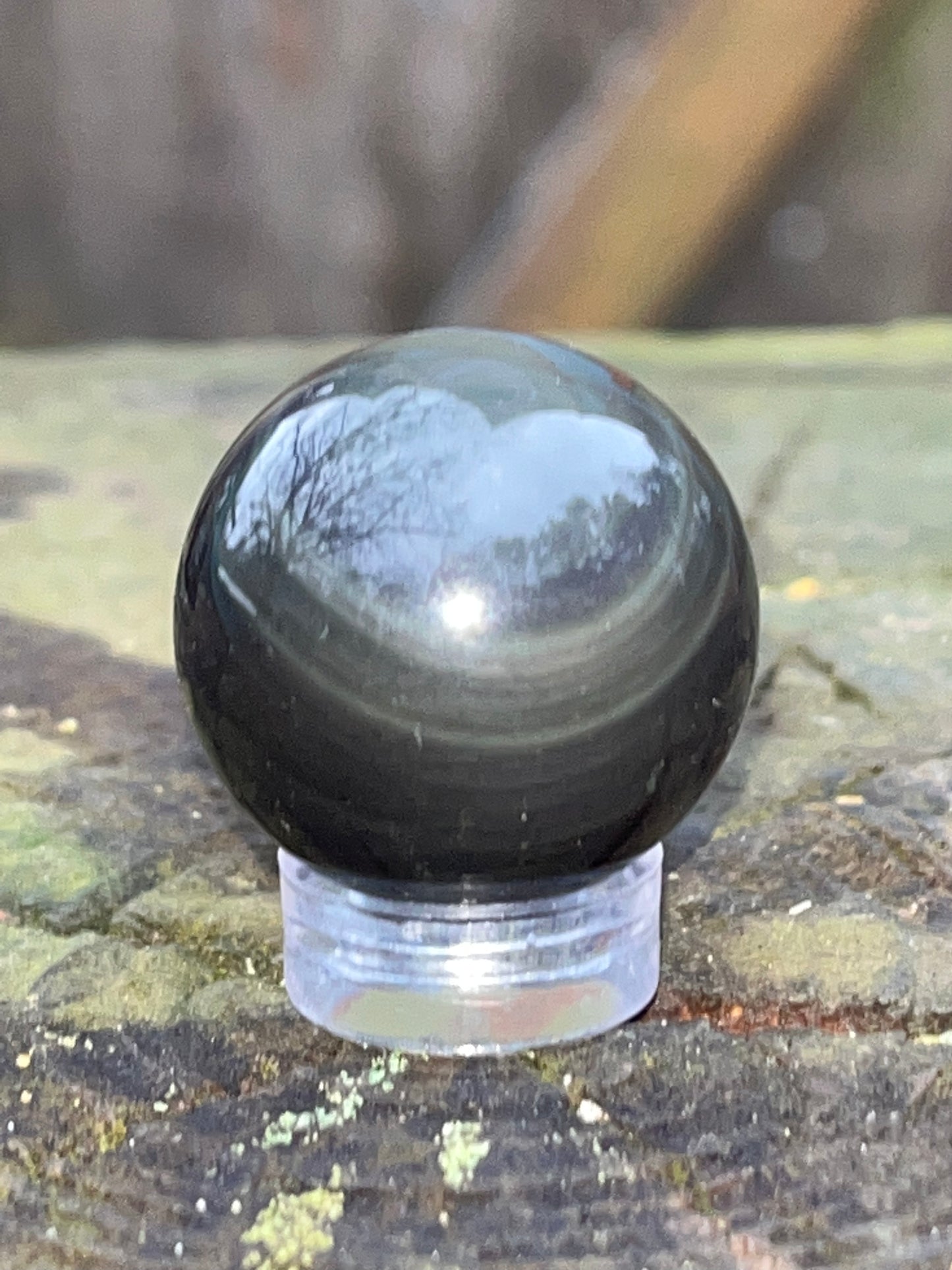 Rainbow Obsidian Sphere #7