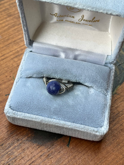 Sodalite Crystal Ring