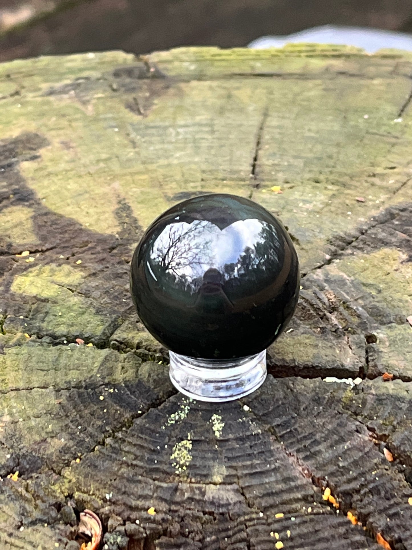 Rainbow Obsidian Sphere #4