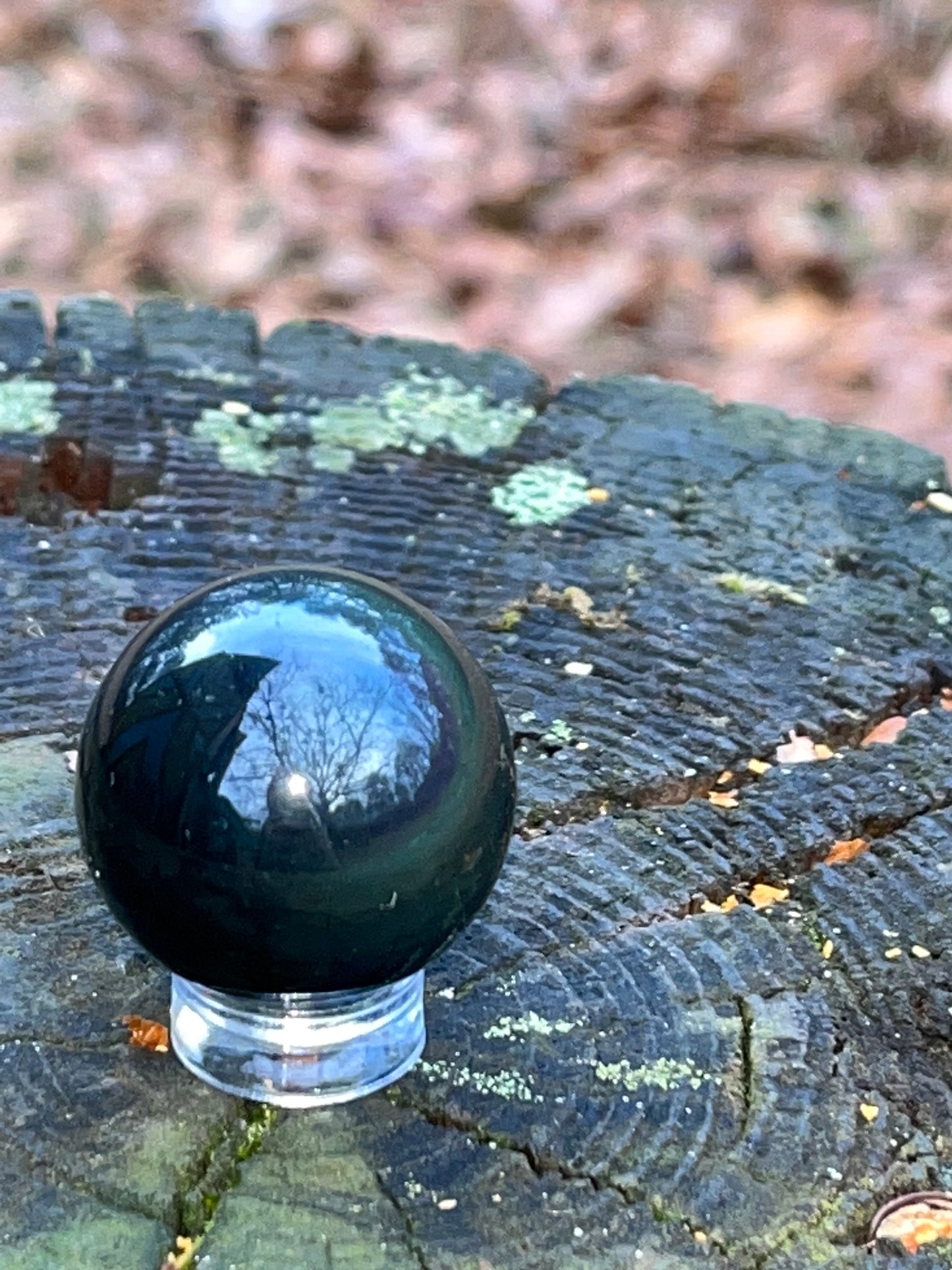 Rainbow Obsidian Sphere #4