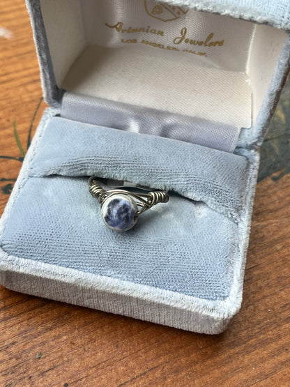 Sodalite Crystal Ring