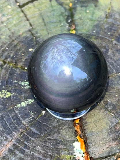 Rainbow Obsidian Sphere #9