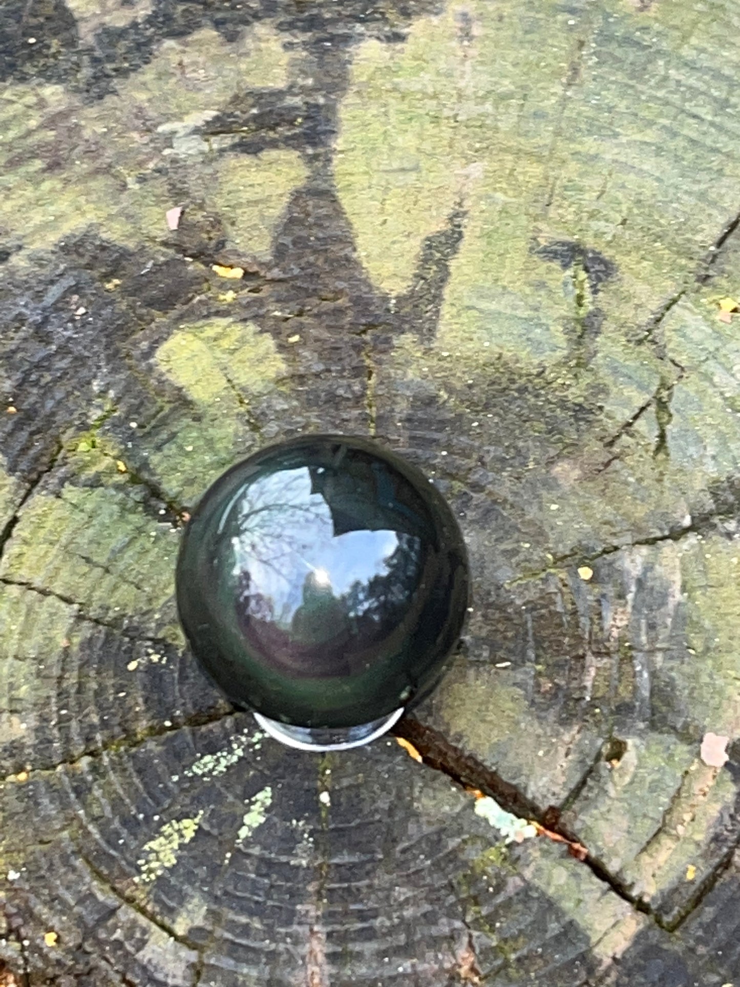 Rainbow Obsidian Sphere #4