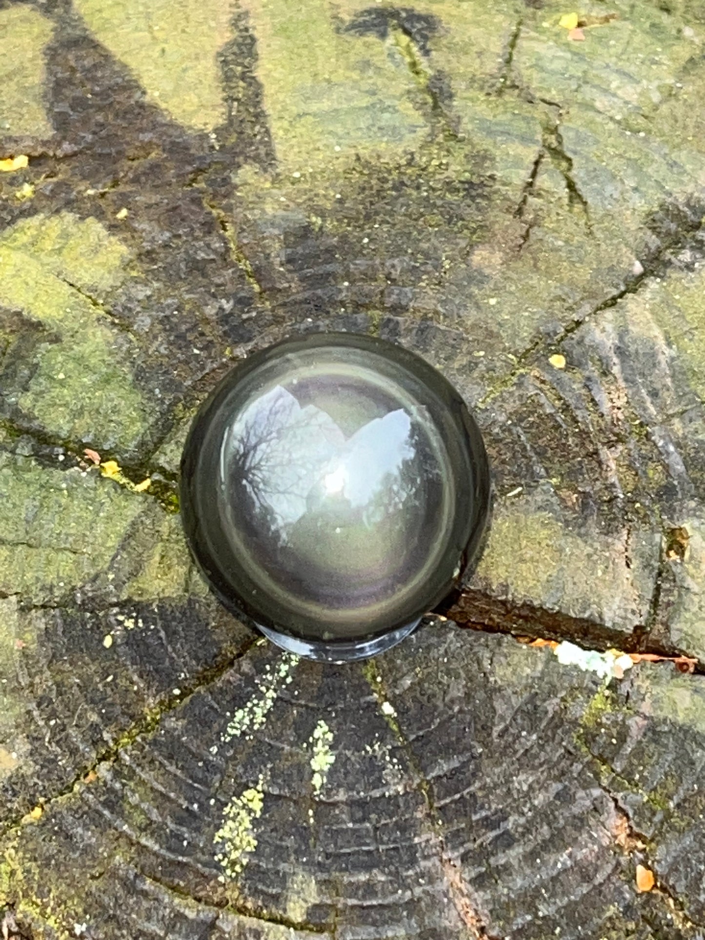 Rainbow Obsidian Sphere #7