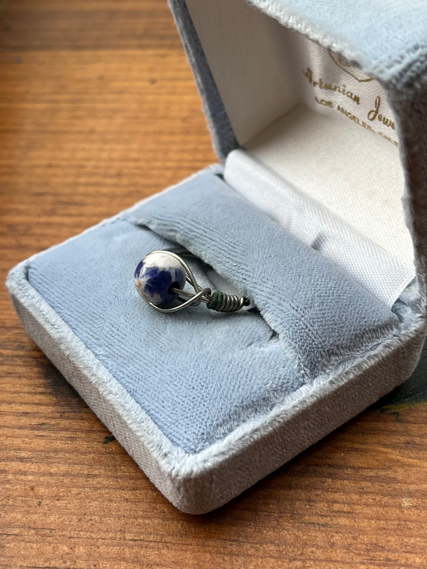 Sodalite Crystal Ring